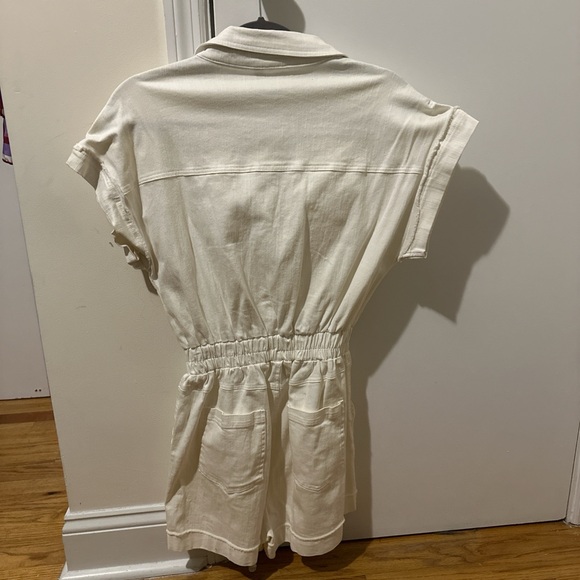 Sadie & Sage Cream Button-Up Romper - Picture 2 of 5